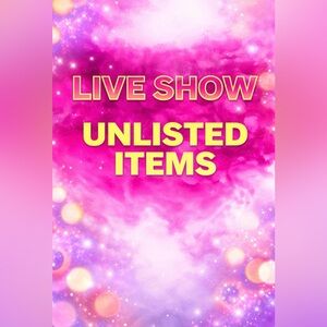 Items not listed for sale during a live show